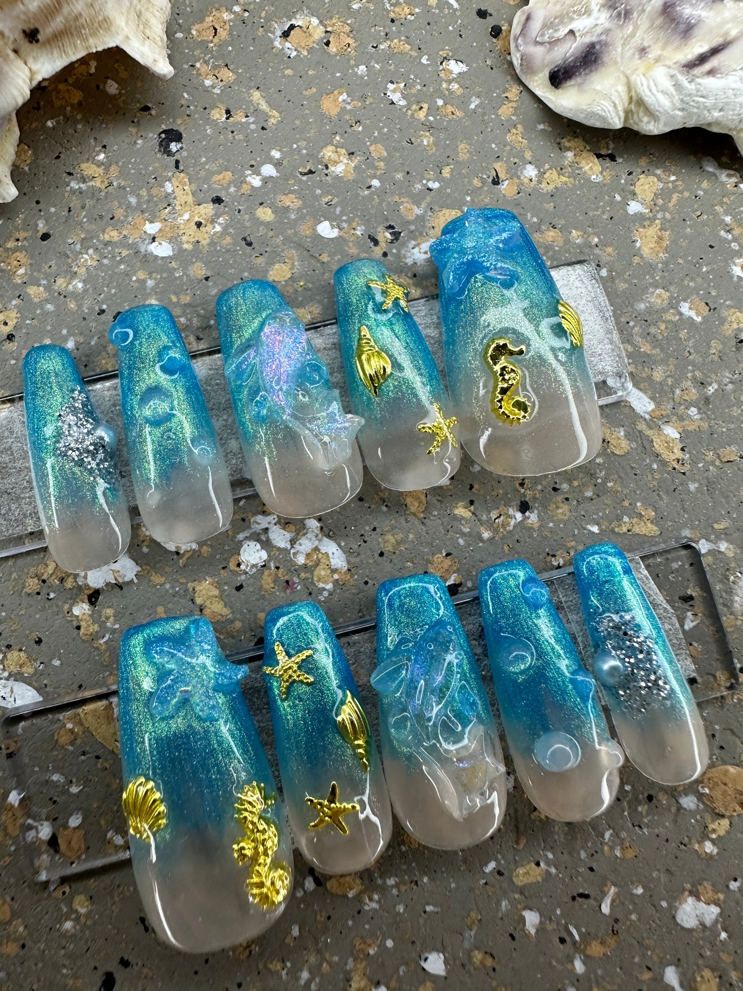 Blue, summer and beach